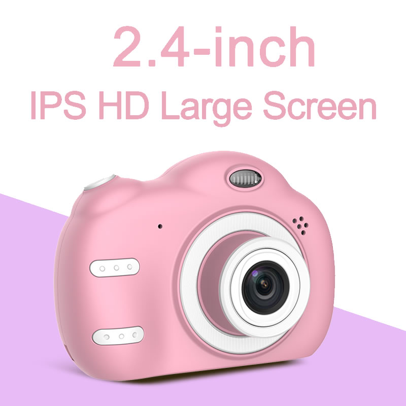 Pink Upgrade Selfie Camera with Rotatable Lens LANDZO Instant Print Camera for Kids Portable Digital WiFi 1080P HD Video Camera Gifts for Toddler Girls Boys 